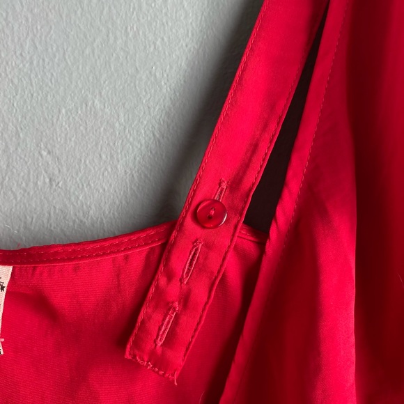 Free People Red Silk Top - Picture 3 of 3